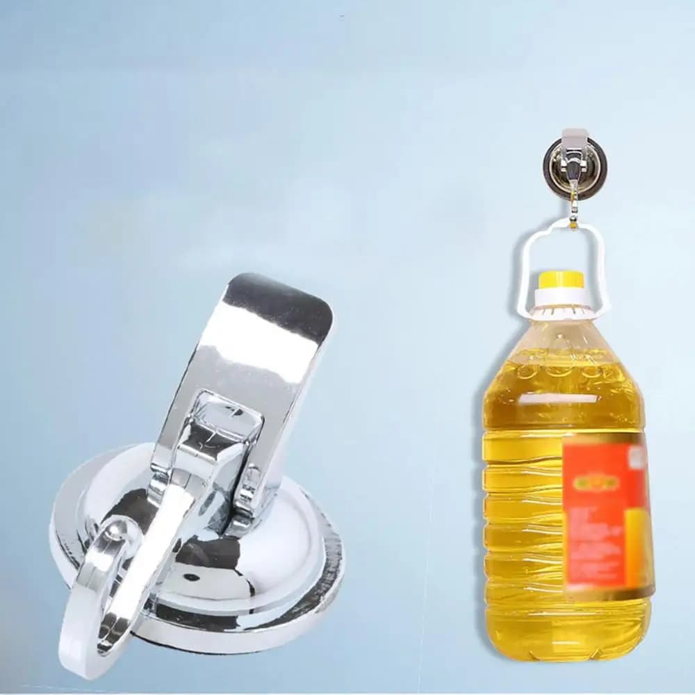 Suction Cup Household Punching Free Heavy-Duty Easy to Install Suction Cup Hooks Wall Hanger Kitchen Hooks Bathroom Storage