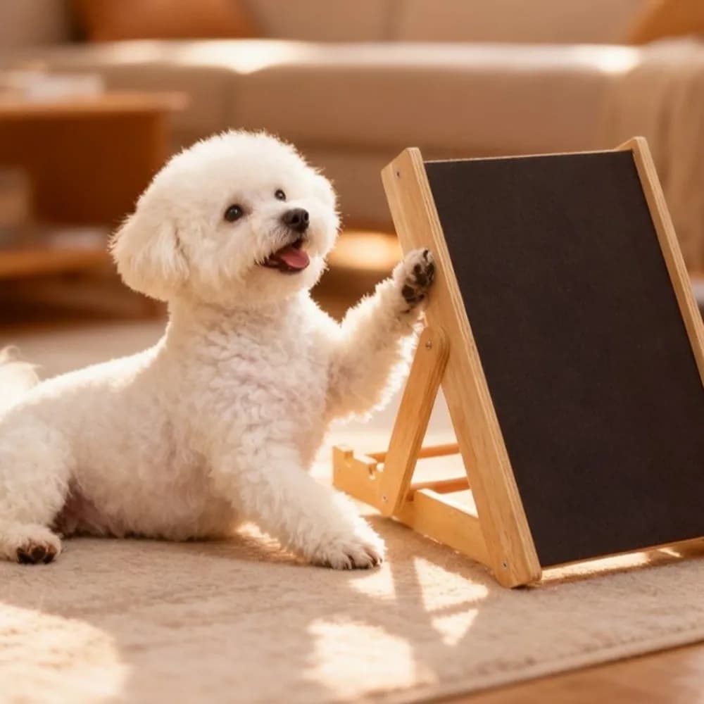 Tavola per la rasatura delle unghie per cani a altezza regolabile, pieghevole, in legno, resistente all'usura, per la cura degli animali domestici