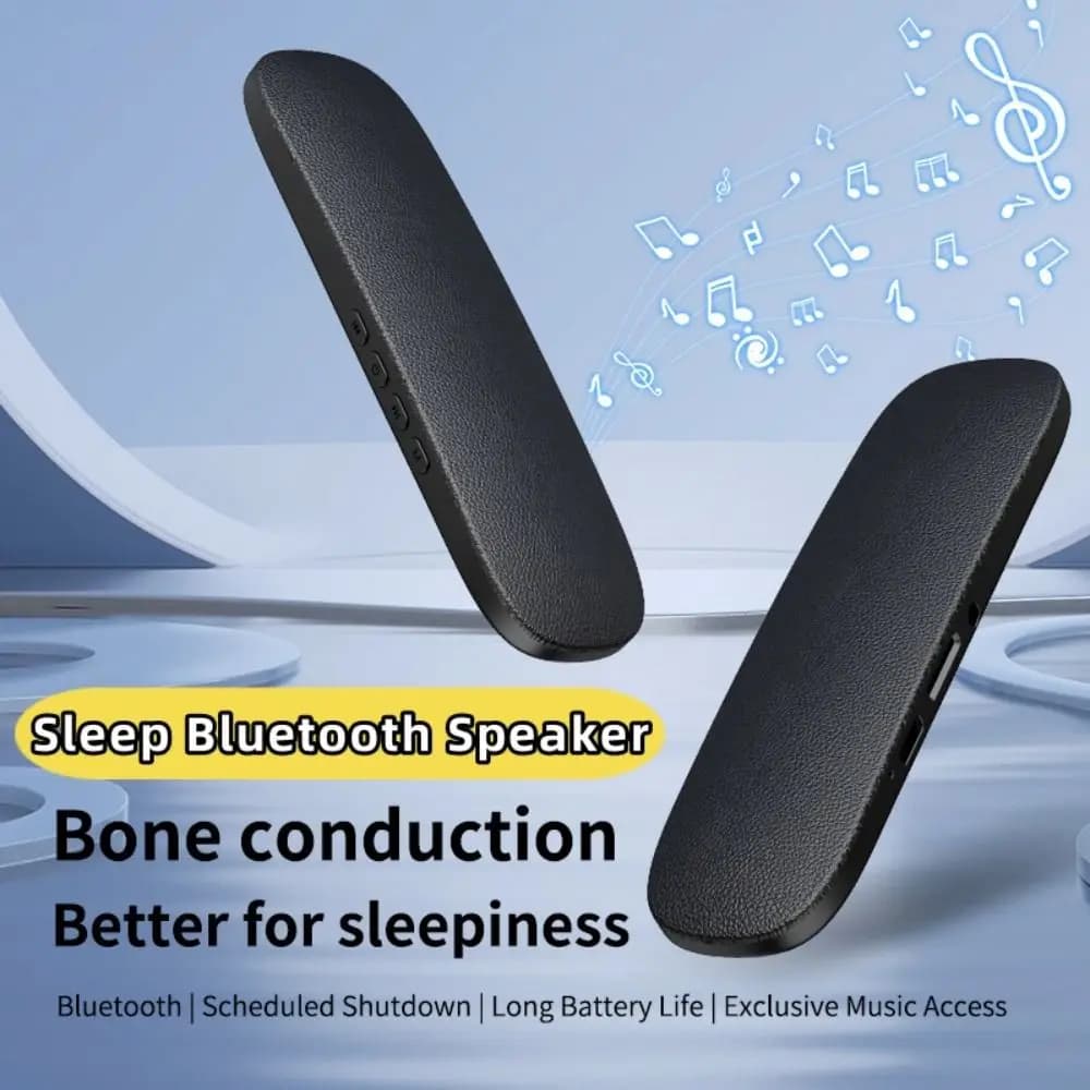 High Quality Bone Conduction Sleep Bluetooth Speaker Rechargeable White Noise Under-pillow Speaker Portable Ultrasonic Sleep Aid