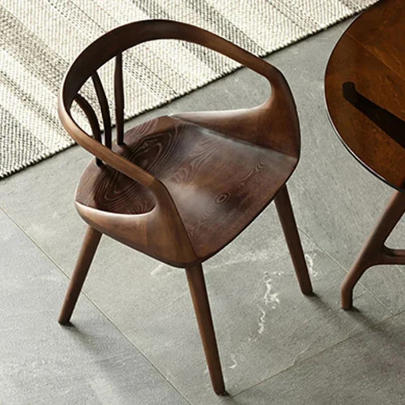 Sedie da giardino lounge Biblioteca moderna minimalista in legno Sedie da pranzo ergonomiche di design Salone nordico Silla Nordica Mobili per la casa