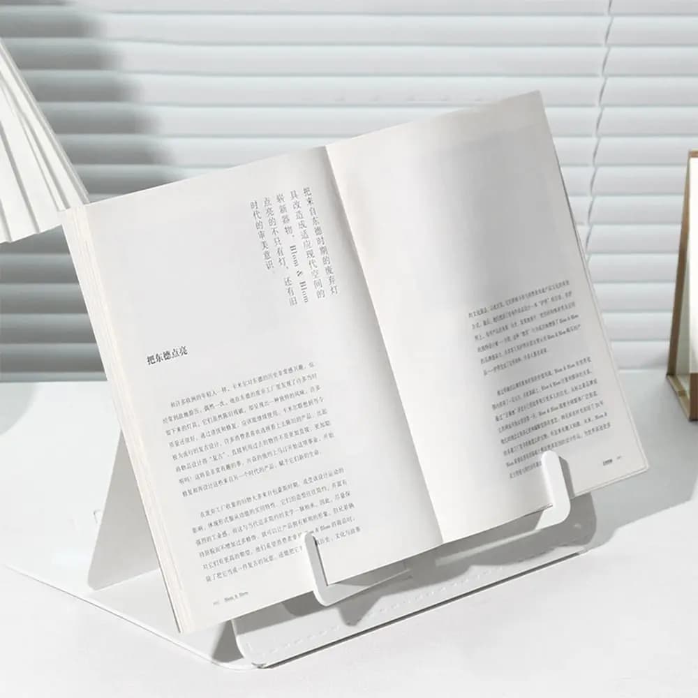 Simple Portable Reading Rack Fold Music Score Book Stand Recipe Desk Book Shelf for Readers