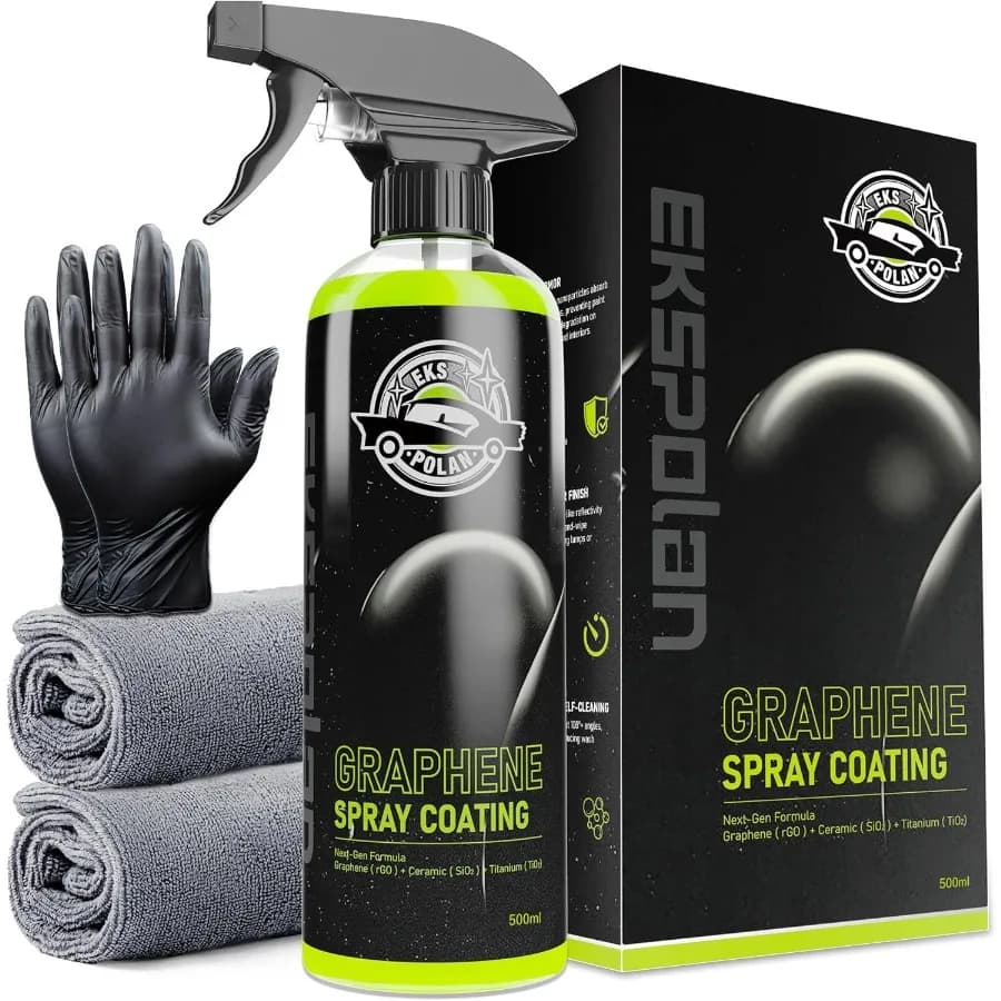Spray al Grafene 16.9 Oz, Rivestimento Ceramico UV per Auto, Cera Spray 3-in-1 di Nuova Generazione per Finitura Lucida Incredibilmente Liscia