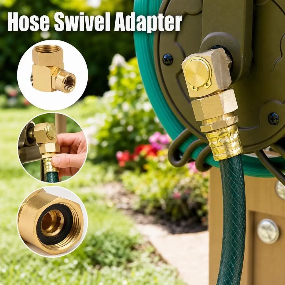 Garden Hose Adapter Brass Replacement Parts Rotary Conversion Head Garden Hose Joint System For Irrigation