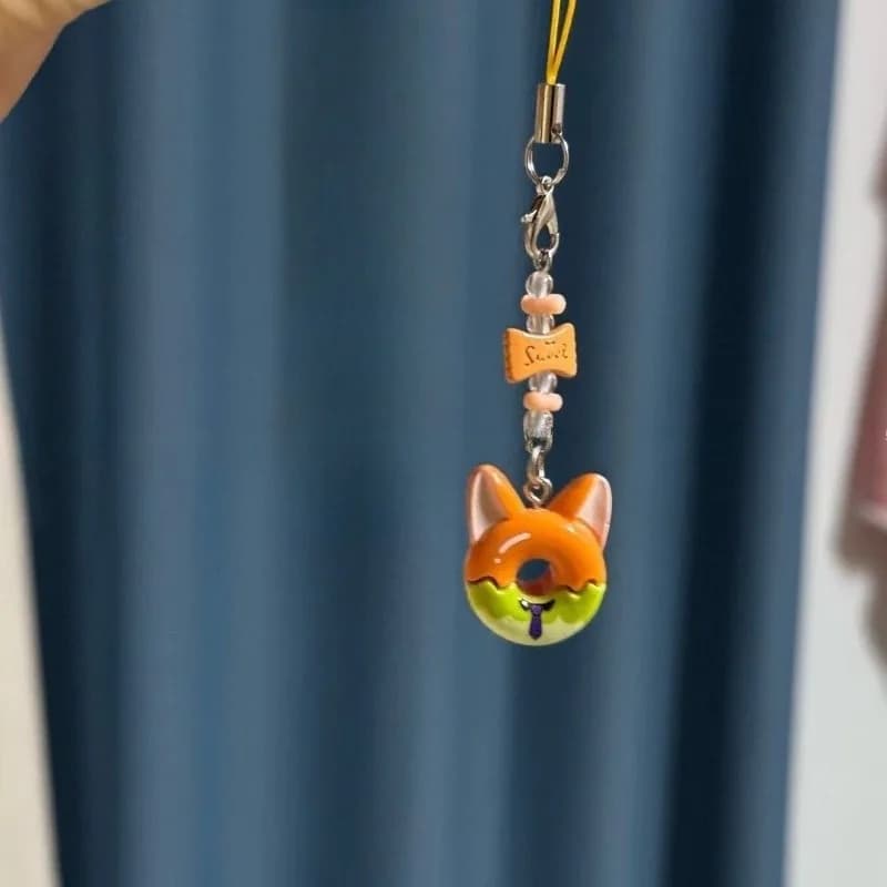 Disney Zootopia Nick Judy Bambola Statuetta Carina Kawaii Portachiavi Decorazione Telefono Ciondolo Borsa Regalo per Coppie Amici