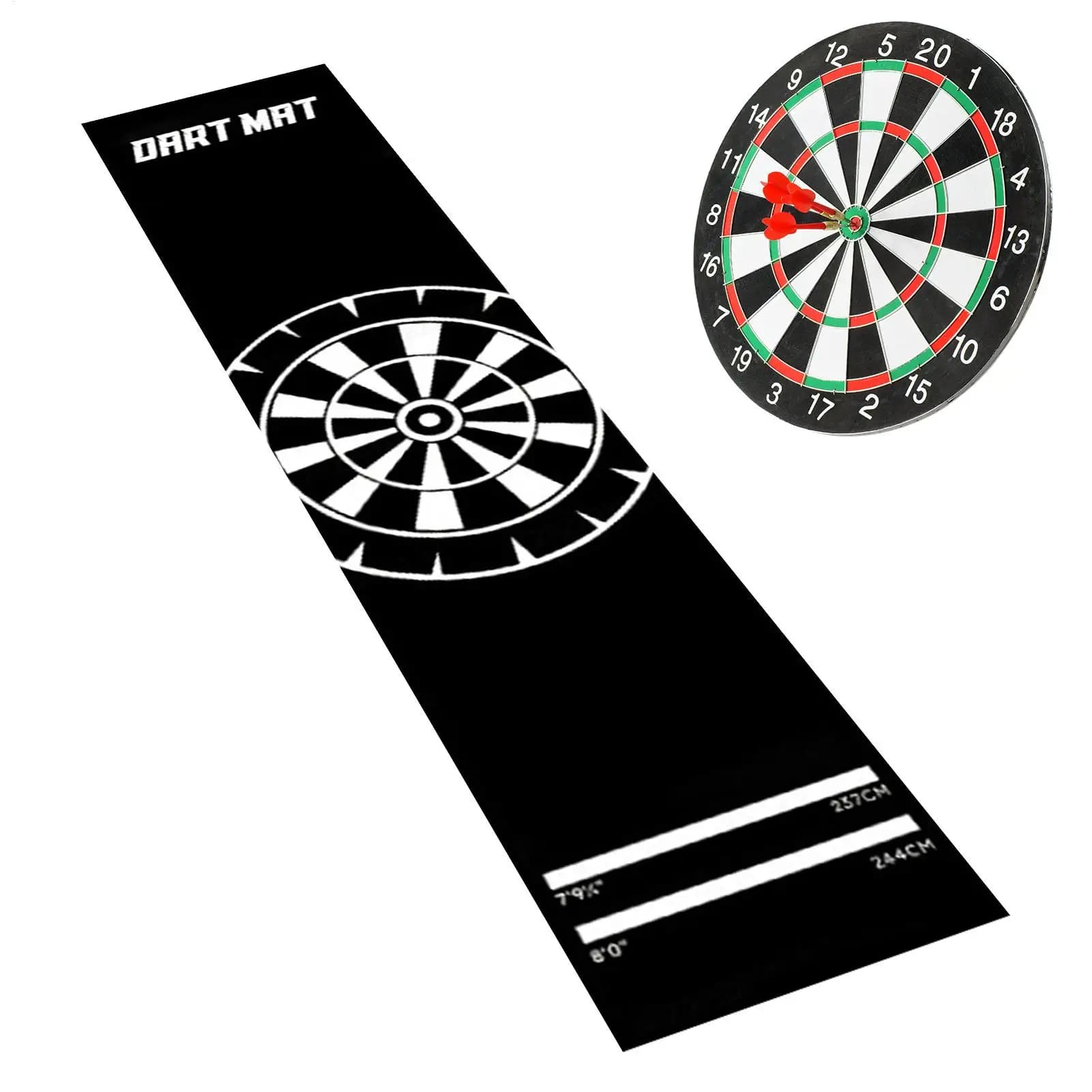 Tappetino Antiscivolo per Freccette, Tappeto Protettivo per Linee di Segnalazione, Tappetino Portatile per Giochi da Interno e Intrattenimento Quotidiano