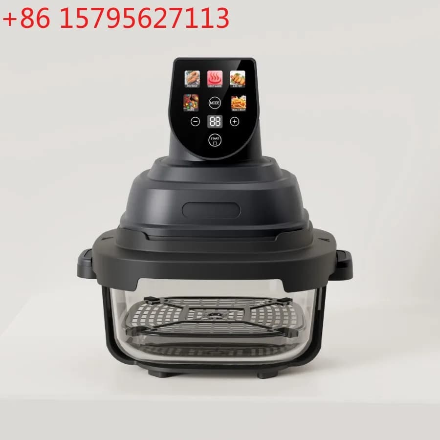 Color screen intelligent air fryer Air Fryer glass visual French fries machine electric oven European standard 110V