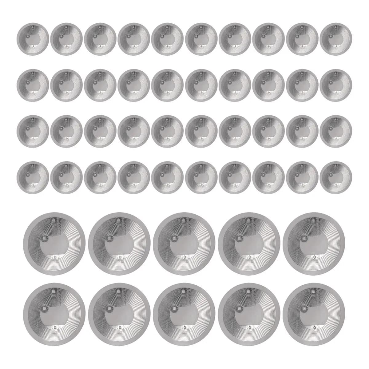 AA14 50 Pezzi Adesivi NFC Ntag216, Tag NFC 216, Carte NFC Ntag216 13.56Mhz, Adesivi NFC con Memoria da 888 Byte