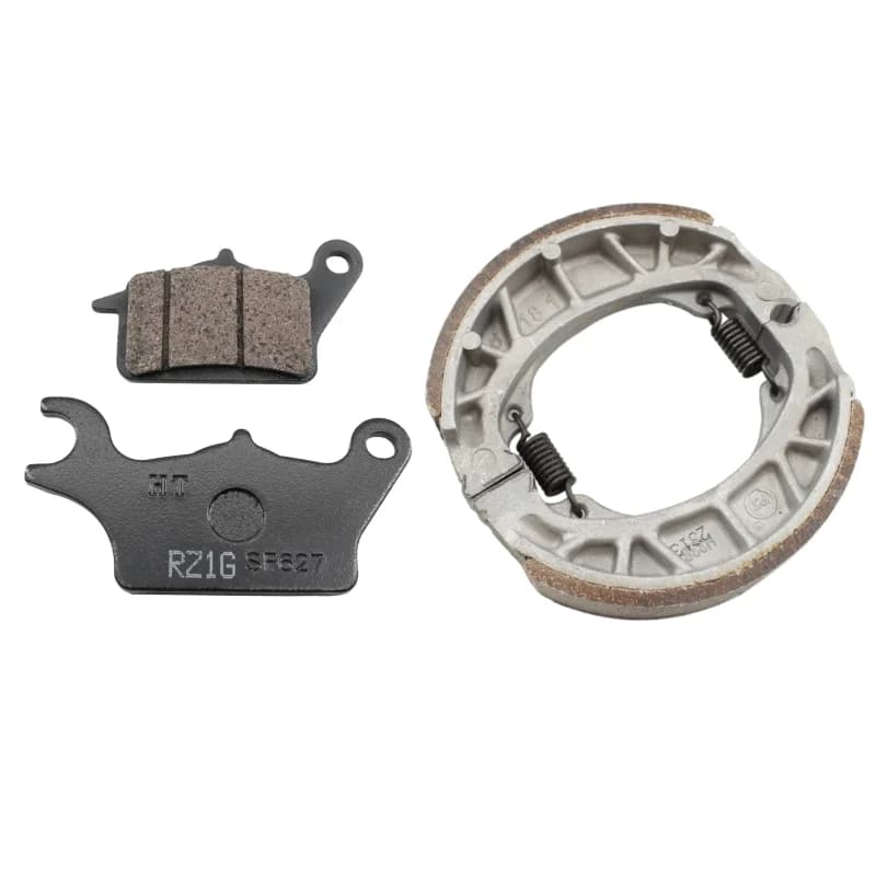Set pastiglie freno anteriori e posteriori per moto, set skin freno a tamburo per HJ110-3/5/7/7C/UH110