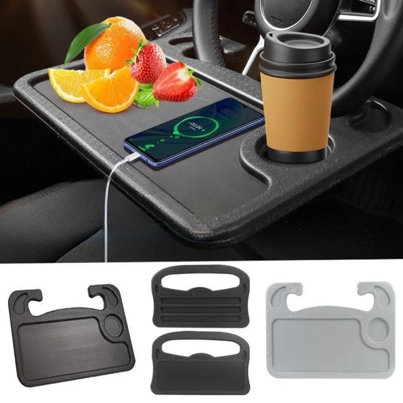1PC Car Steering Wheel Table Multifunctional Car Laptop Stand Tablet Desk Vehicle Interior Portable Work Writing Support