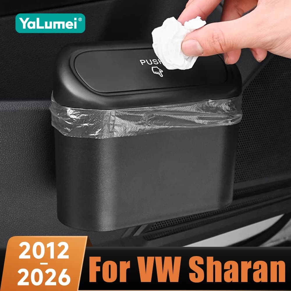 Portatile Appeso Auto Pattumiera Con Coperchio Grab Bins Accessori Per Volkswagen VW Sharan 2012-2020 2021 2022 2023 2024 2025 2026