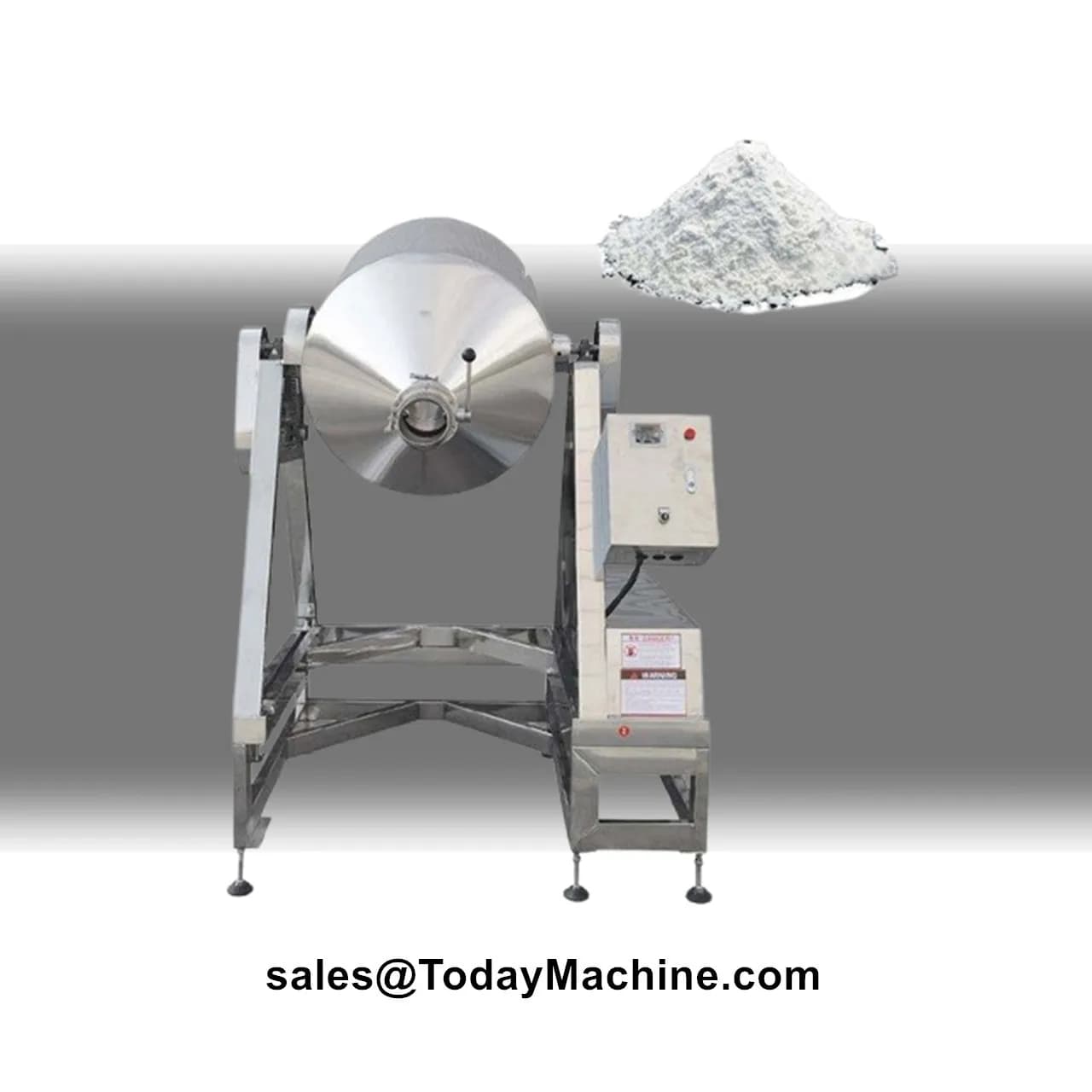 Food Coffee Bean Tea W Shape Mixing Machine Double Cone Mixer