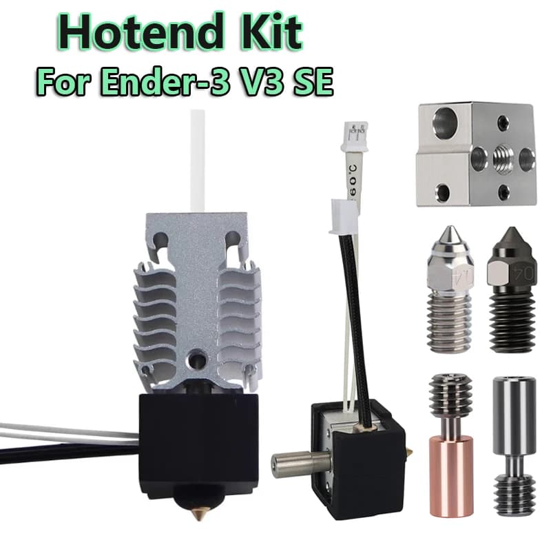 24V 40W Hotend Kit Per Ender 3 V3 SE Stampante 3D Bimetallico Heatbreak Gola J-testa di Stampa Per Ender-3 V3 SE 3D Parti Della Stampante