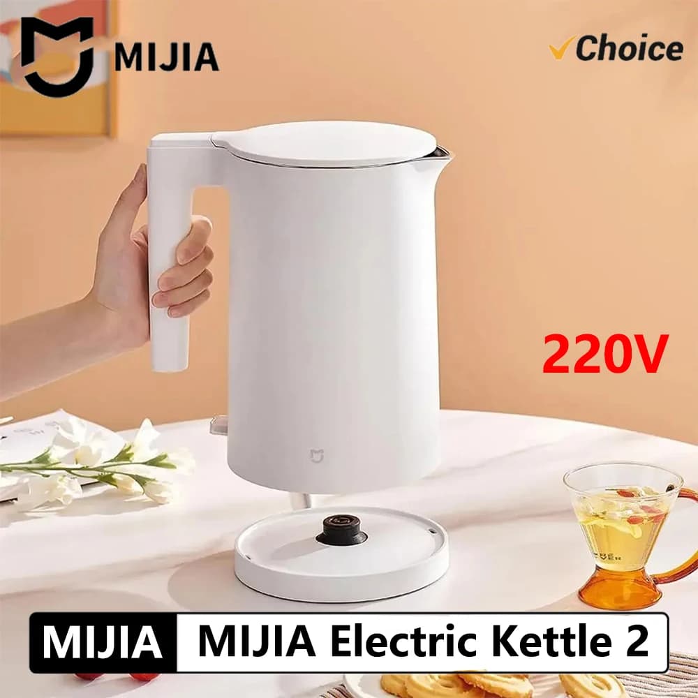 New Mijia Electric Kettle 2 1800W Quick Heating Stainless Steel 304 Double Spool STR 1.7L Hot Water Kettle 220V