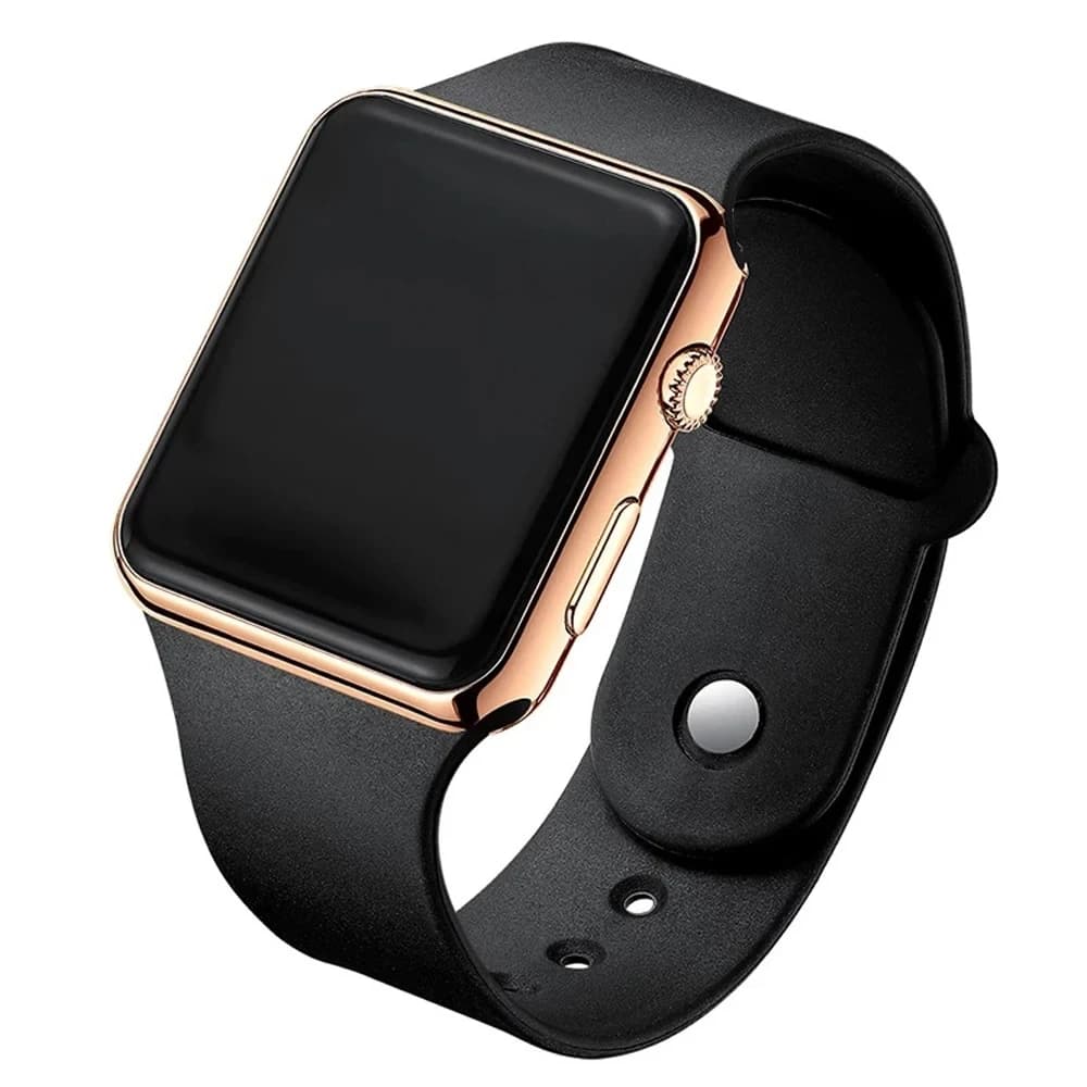 Orologio Digitale Sportivo alla Moda 2025 per Uomo e Donna, Orologi LED Quadrati con Cinturino in Silicone, Orologi Elettronici Digitali da Donna, Montre Femme