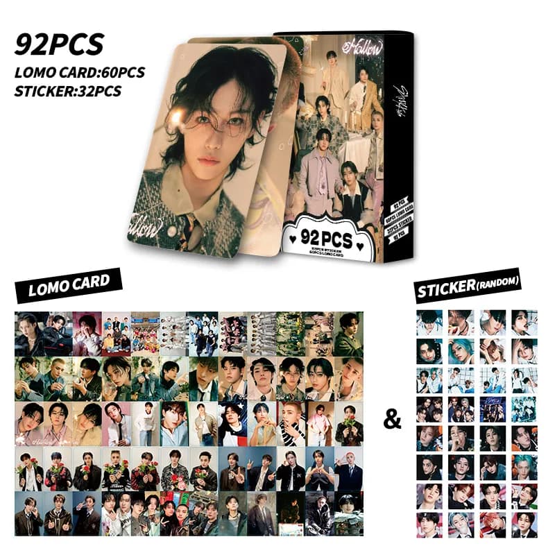 92 Pezzi Stray Kids SKZOO Carte LOMO Bifacciali Merch Kpop Nuovo Album Set di Fotocard HD in Stock