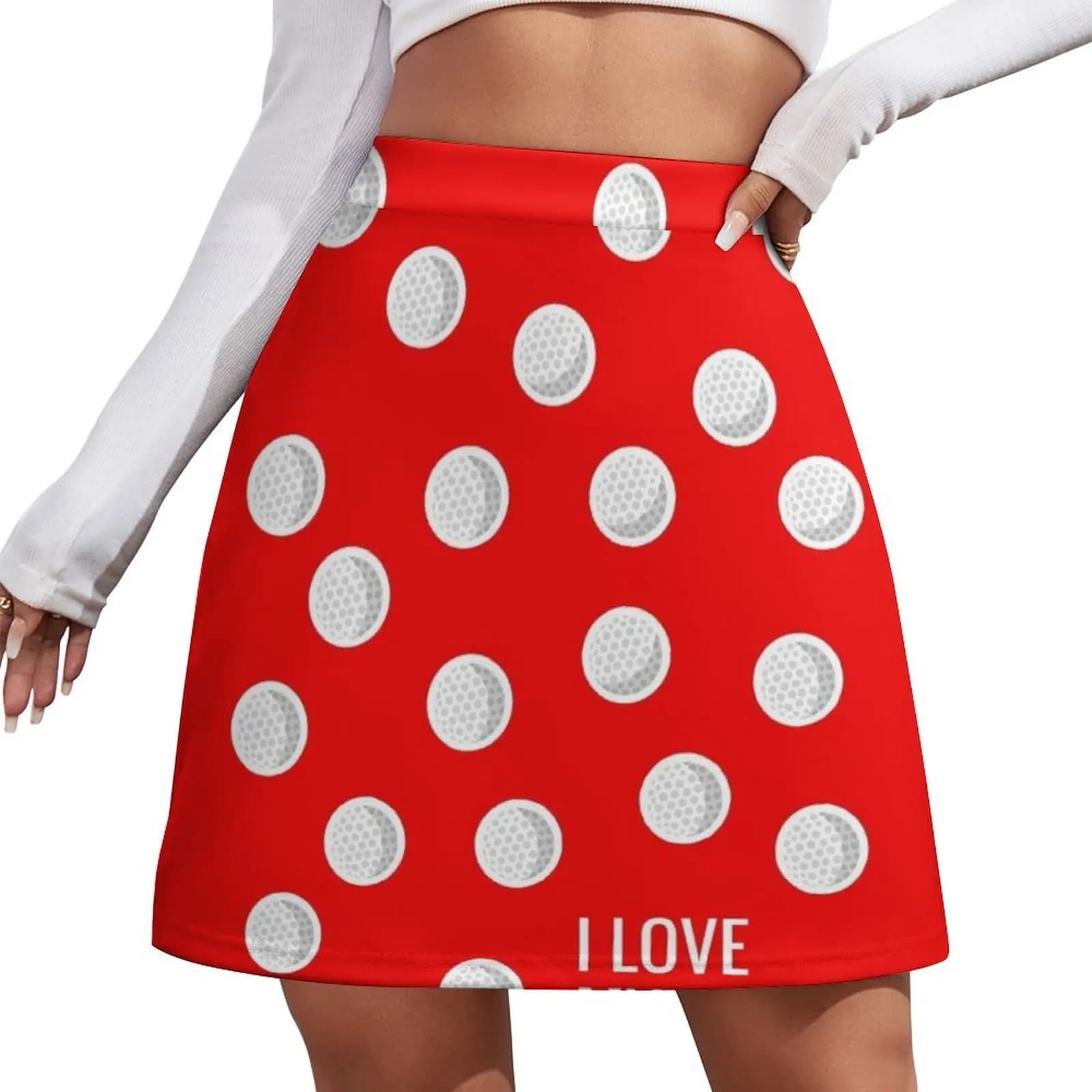 Palline da golf divertenti, gonna mini da golfista con motivo Hole In One, gonna sexy, gonne coreane, vestiti kawaii