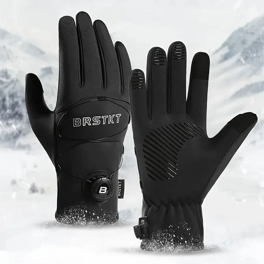 Guanti invernali unisex per equitazione e sci — Impermeabili, antiscivolo, resistenti all'abrasione, compatibili con touchscreen, termici e regolabili