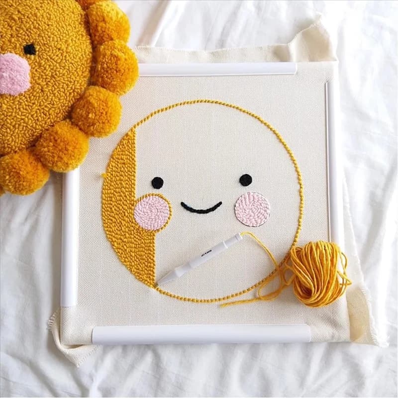 Square Embroidery Hoops Cross Stitch Hoops Embroidery Hoop Frame Punch Needle Hoops Embroidery Quilting Fram 3-Pack As Shown