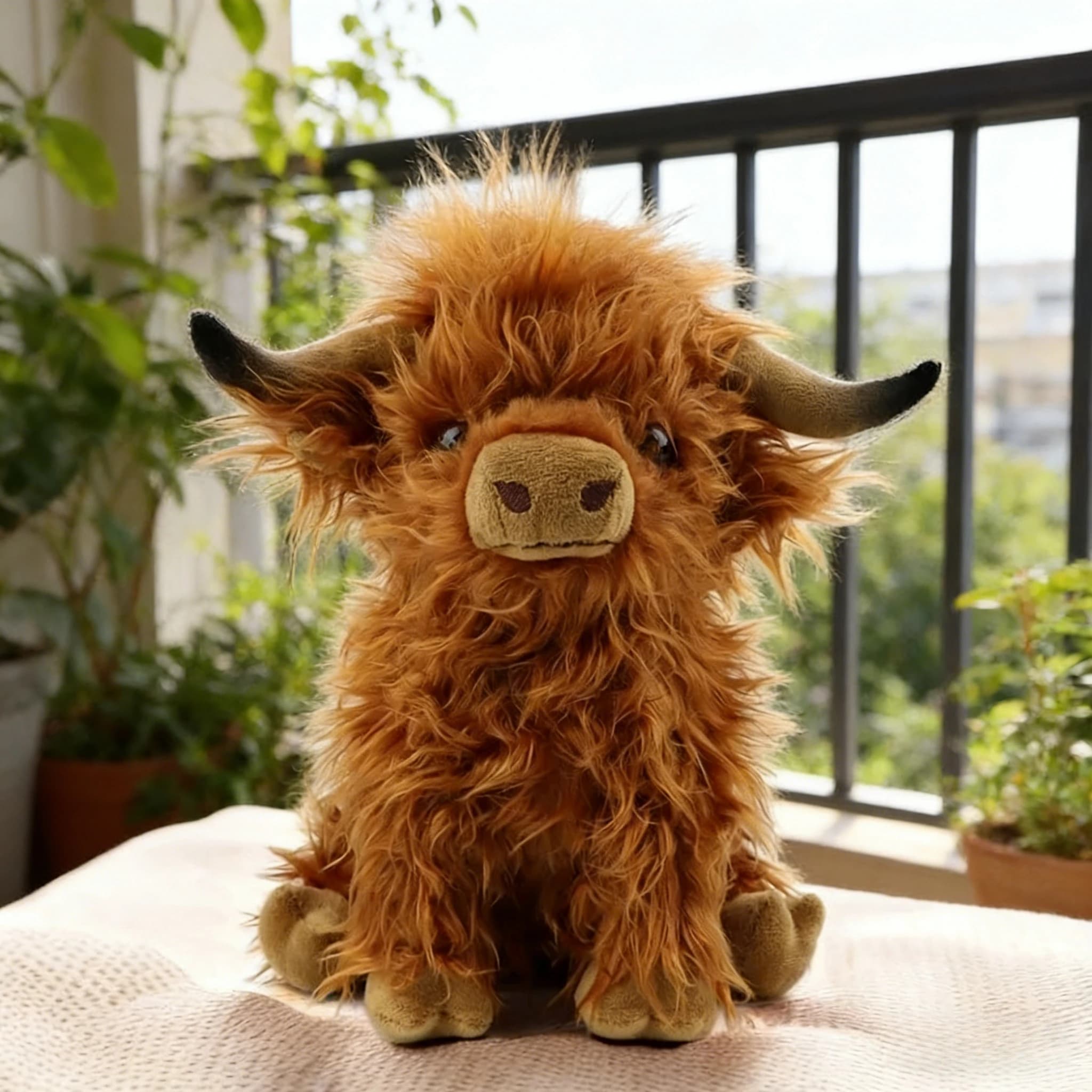 Peluche Mucca Highland Super Carina, Morbido Giocattolo di Peluche a Forma di Toro, Regalo per Bambini e Bambine, Giocattolo di Peluche di Tendenza