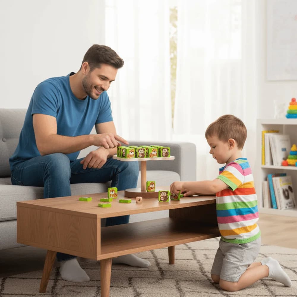 Giochi per Famiglie: Gioco da Tavolo Animali in Equilibrio, Concentrazione, Scimmie Bilanciate, Mini Puzzle Matematico, Riempitivi per Pinata