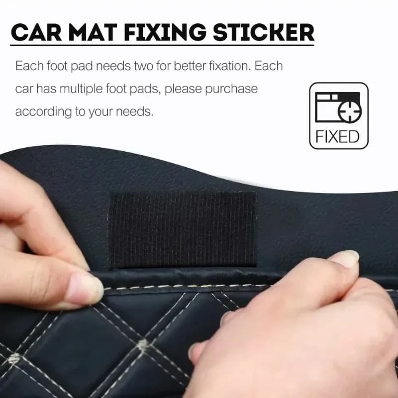 60pcs Car Carpet Pads Auto Adhesive VelcroS Tape Dashboard Pad Sewing Double-sided Fixed Stickers Fixation Patch Floor Mat DIY Arts