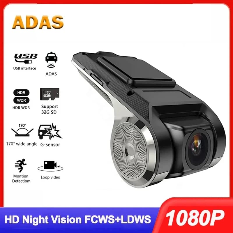 DVR Camera Recorder for Car Camera HD USB Dash Cam for Android DVD Player for Car ADAS 1080P Night Version 4k Dash Cam
