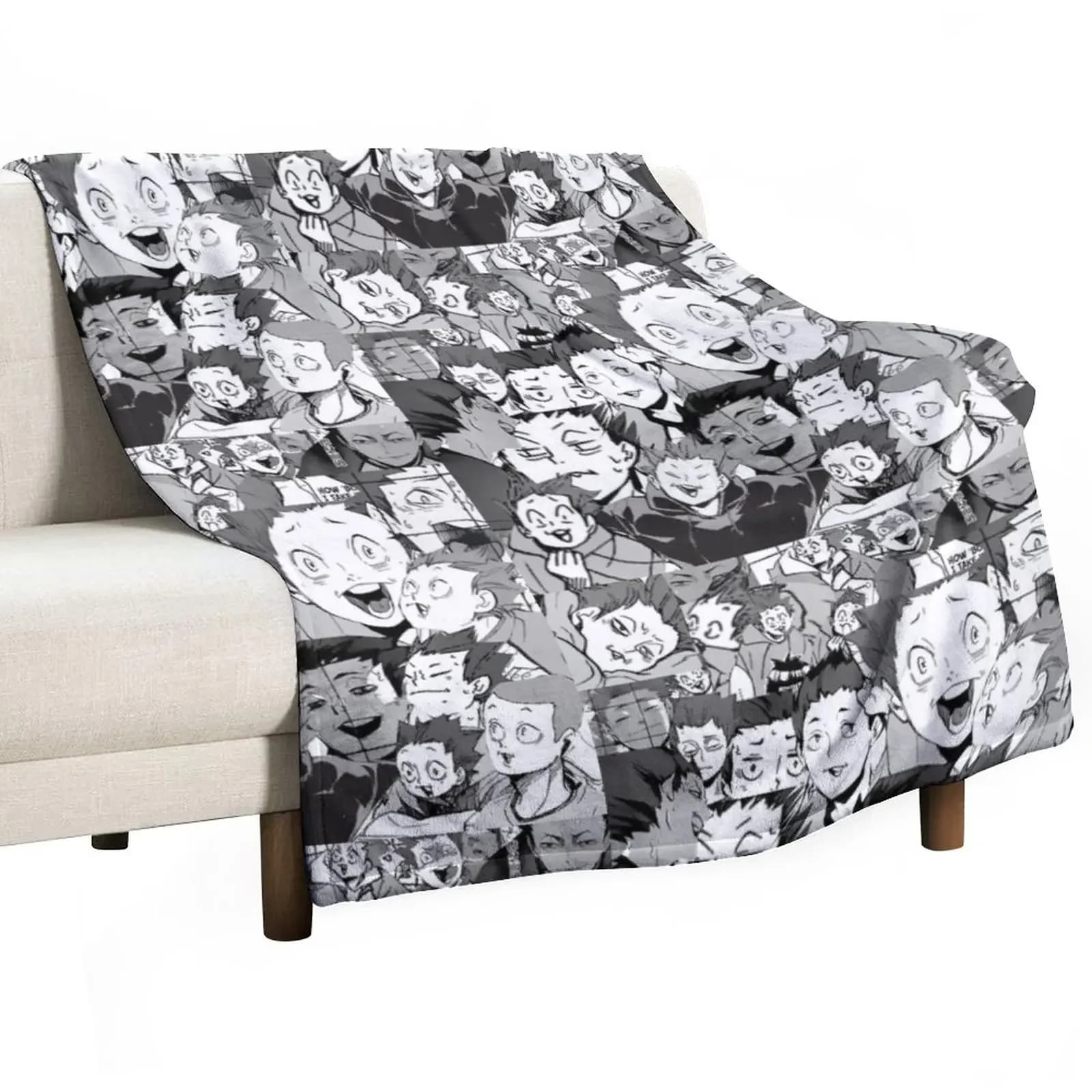 Tendou Satori Manga Pannelli Coperta da tiro Coperte decorative per divani idee regalo per San Valentino