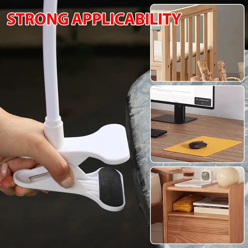 Supporto Flessibile per Telecamera, Supporto per Baby Monitor, Base Portatile Pieghevole Senza Foratura per Webcam con Clip