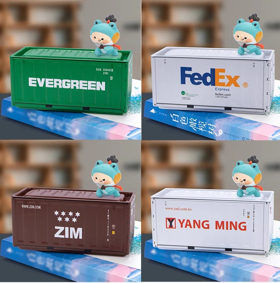 Set di 4 Mini Contenitori in Ferro Stile Industriale Retrò, Decorazione Creativa per Raccolta Oggetti, Modellini da Scrivania, Regali