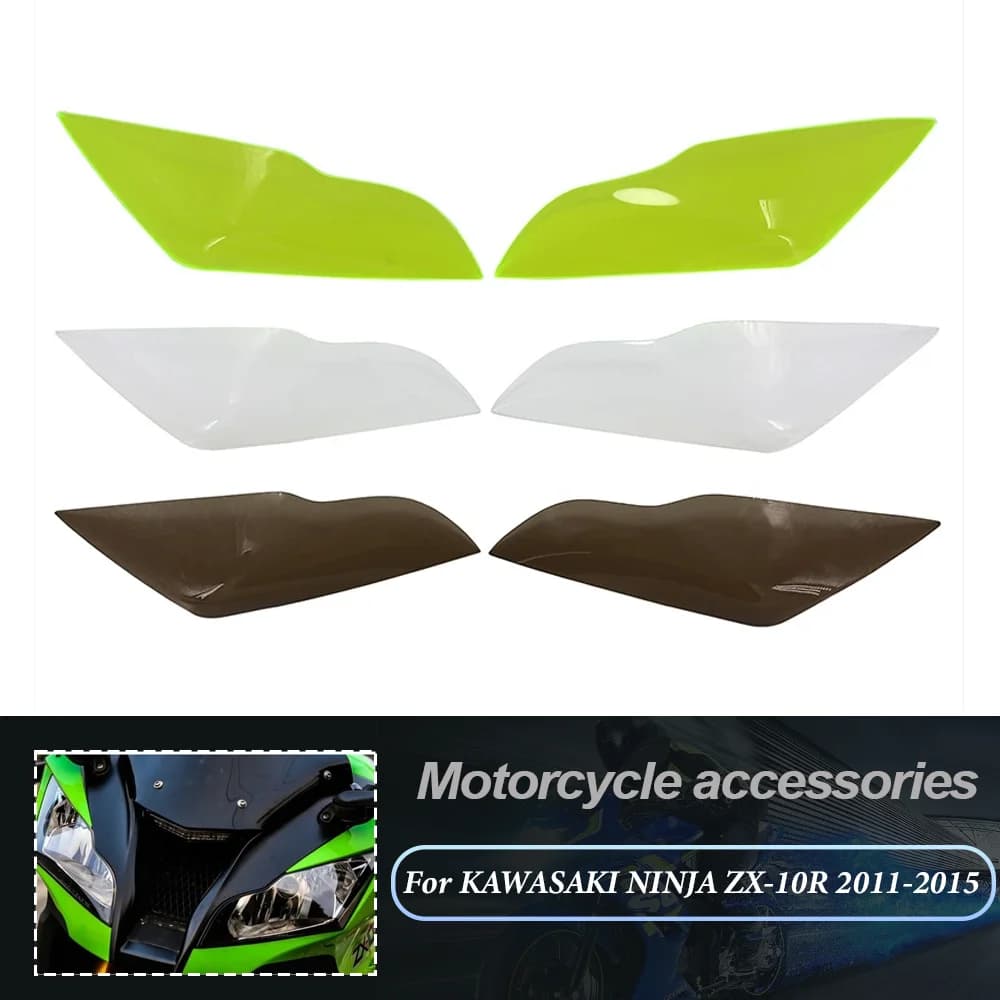Accessori moto copertura dell'obiettivo del faro protezione dello schermo protezione dello schermo per KAWASAKI NINJA ZX-10R ZX10R ZX 10R 2011-2014 2015