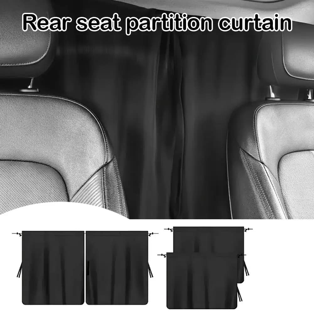 4-piece car sunshade, rear privacy partition curtain, window anti peeping, car sleep artifact, camping essential accessories