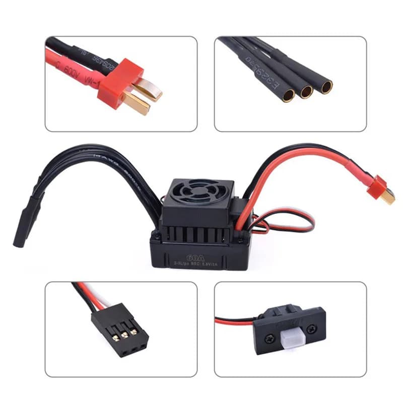 F540+60A Slotless Brushless Set 1/10 Model Waterproof Electric Motor For AMutomotive