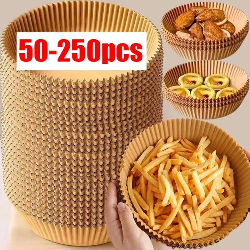 50/100/200/250 Anti-stick paper parts for Air, Round, Waterproof, for Kitchen and Party