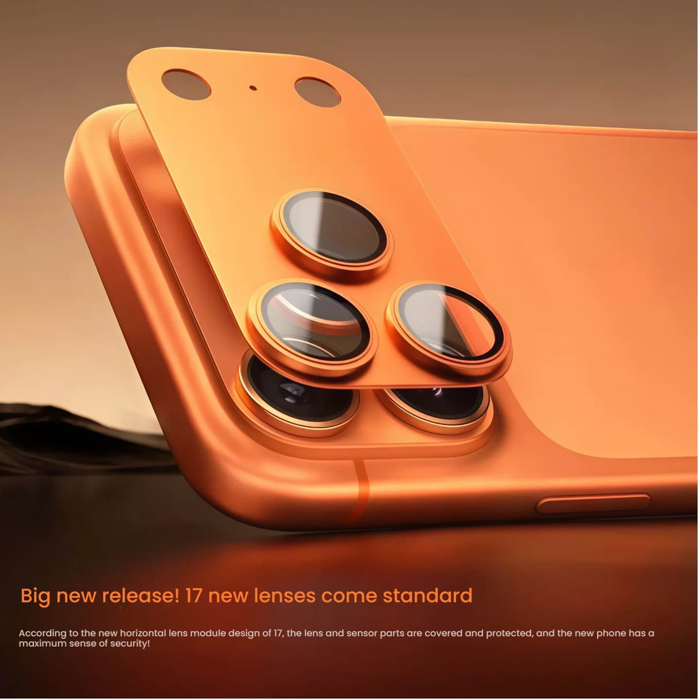 Compatible with iPhone 17 Pro Max - Full Coverage AR Ziai HD Anti-Scratch Camera Lens Protector for iPhone 17 Pro