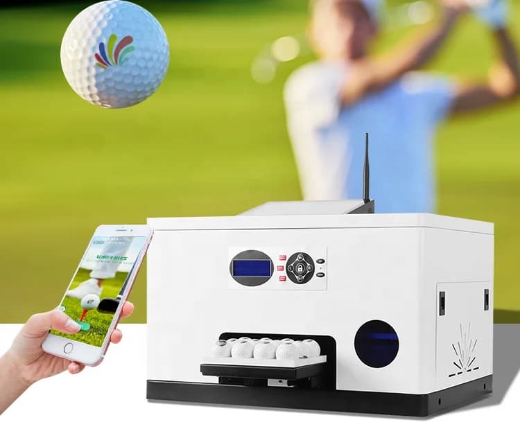 Stampante per palline da golf wireless Refinecolor Nuova tecnologia di stampa APP mobile Palline da golf personalizzate da 12 pezzi in 3 minuti