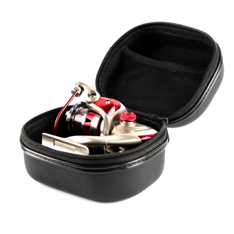 New Outdoor Fishing Bag Spinning Reel Box Set Fishing Reel Bag Shockproof Waterproof Leather Fishing Tackle Organizer