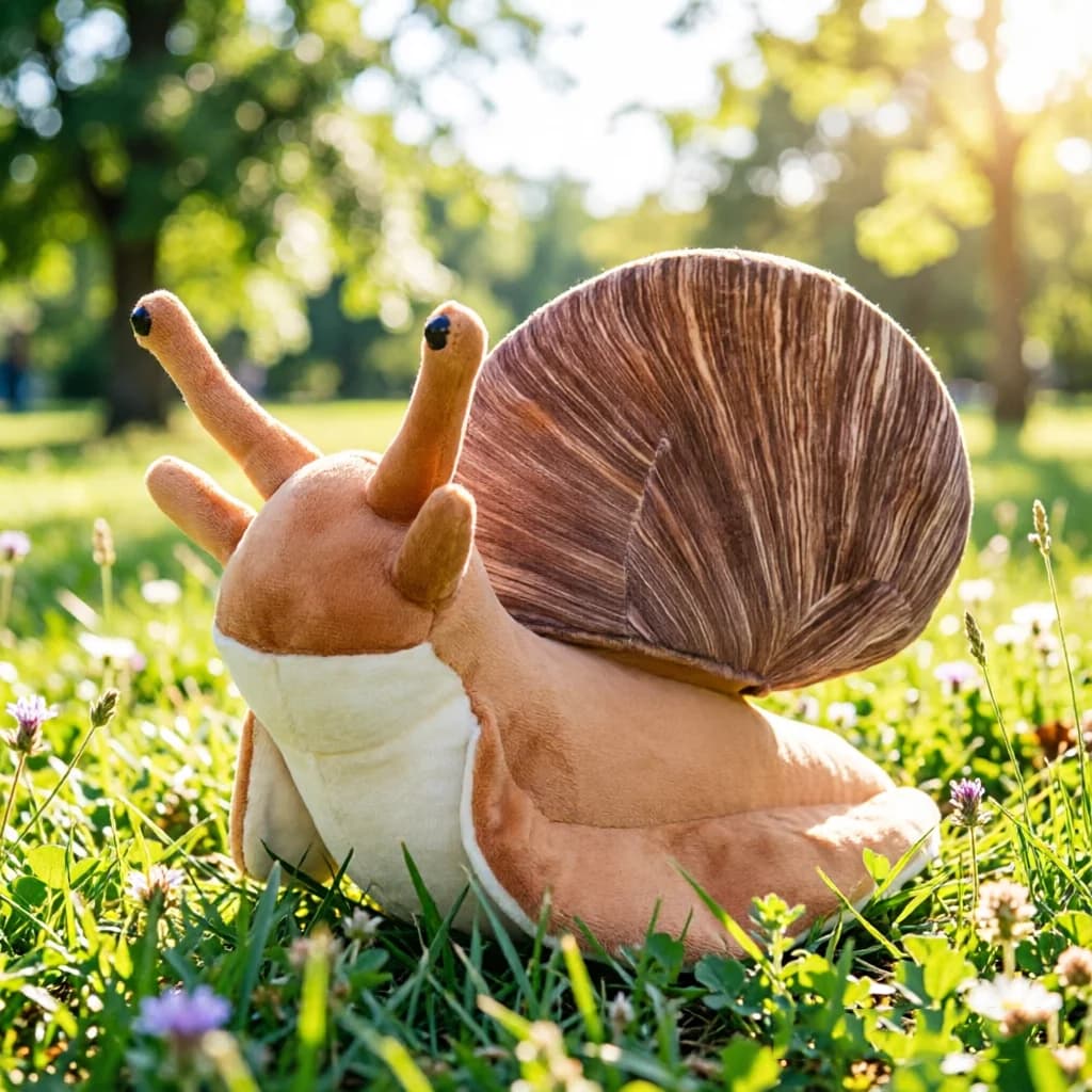 1pc Cute Snail Plush Pillow – Soft Stuffed Animal Toy, Kawaii SimulationCushion Doll, Birthday Gift for Kids