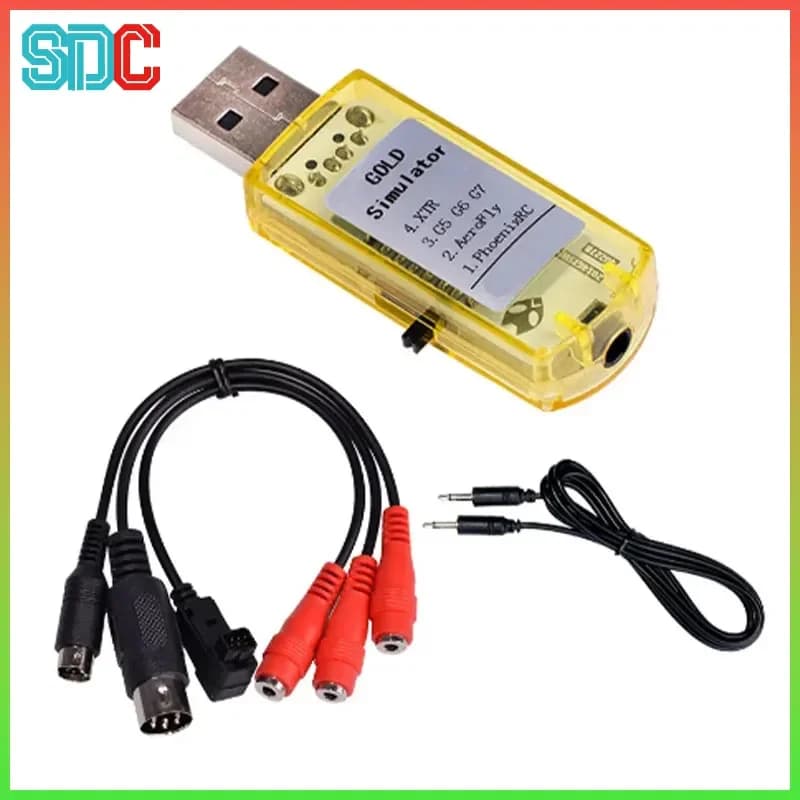 Simulatore di Volo RC USB 30 in 1 con Cavi per G7 Phoenix 5.0 Aerofly XTR VRC FPV Racing Quadricottero RC Addestramento al Volo