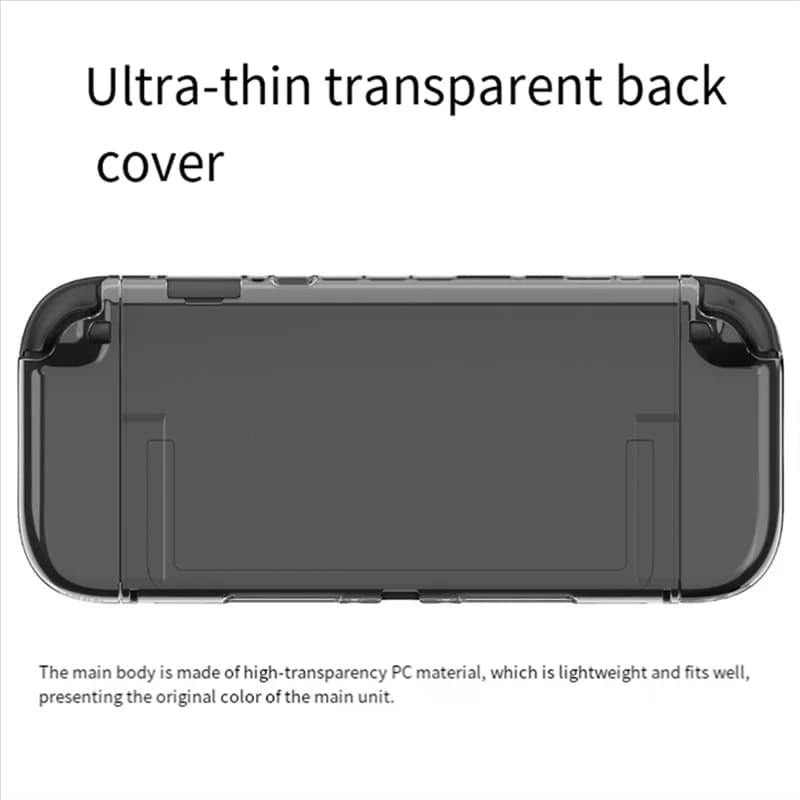 【Stock limitato!】Custodia protettiva rigida per Nintendo Switch 2 PC trasparente Anticaduta Antigraffio Design diviso per giochi migliorati Expe