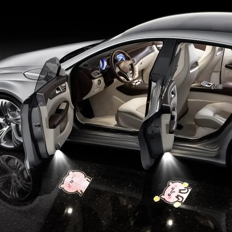 Proiettore per portiera auto animato dinamico 3D luce di benvenuto sensore wireless luci per pozzanghera per portiera per berlina Automoblie