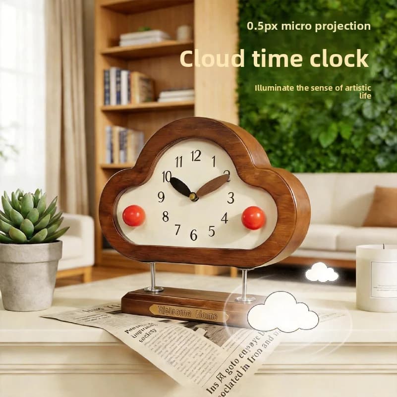 Orologio a Pendolo da Tavolo Senior Sense, Orologio da Scrivania Verticale al Quarzo, Ornamenti Decorativi per Soggiorno