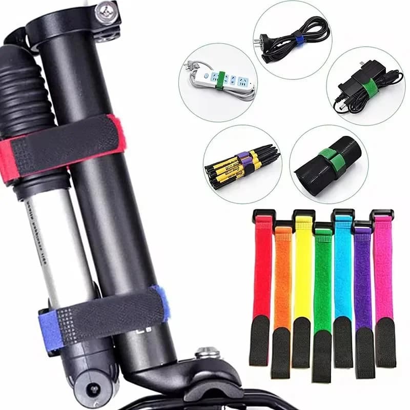 10 pz Rilasciabile Organizzatore di Cavi Fascette Mouse Auricolari Gestione dei Cavi Fascette in Nylon Riutilizzabili Loop Hoop Cinghie di Nastro Cravatta