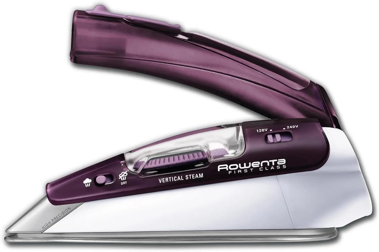 Ferro da Stiro da Viaggio Compatto con Piastra in Acciaio Inossidabile, Vaporizzatore Portatile da 1000W per Vestiti, Mini Ferro da Stiro a Vapore a Doppia Tensione