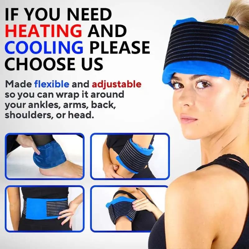 Portable Reusable Gel Ice Pack Freezable Cold Bag Professional for Home First Aid Outdoor Travel Sports Use