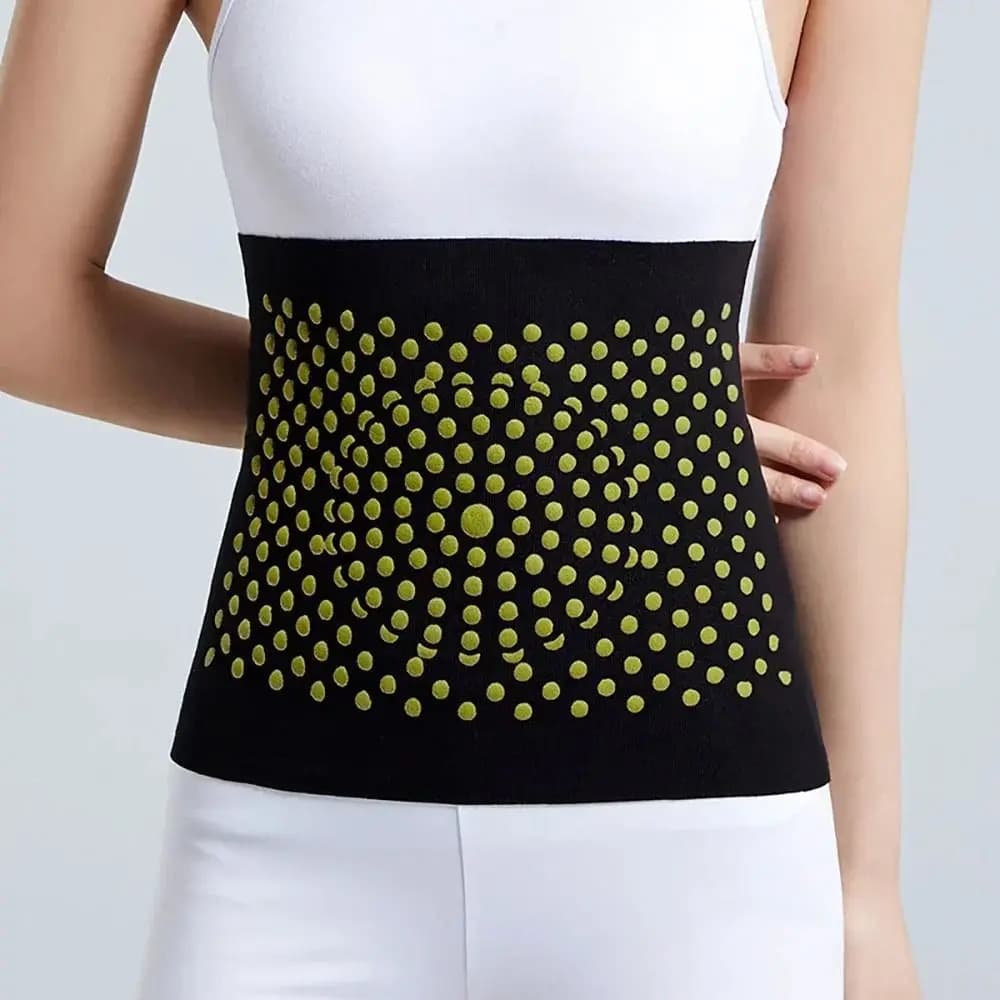 Hot Mugwort Therapy Warm Waistband New Lower Back High Elasticity Waist Protection Self-Heating Lumbar Back Brace