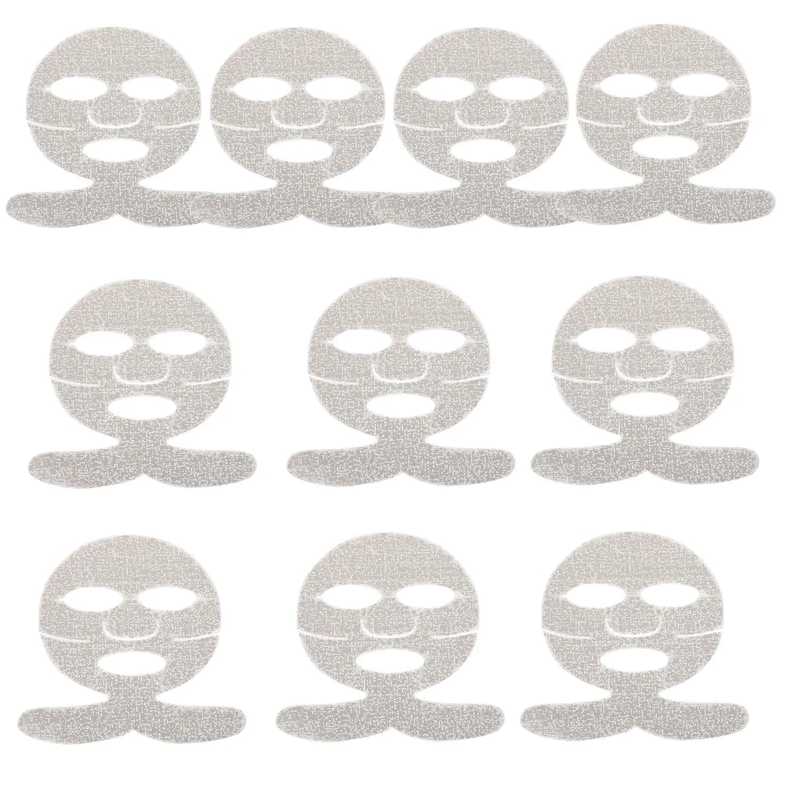 10 Pezzi Maschera Viso in Gesso Riutilizzabile Fai-da-Te per un'Esperienza Simile a un Spa a Casa, Levigante e Illuminante per la Pelle, Portatile