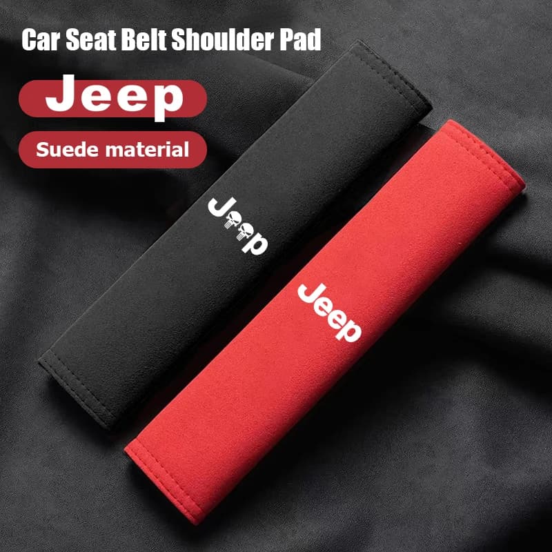 Auto Safety Belt Cover Ball Bearing Pad Accessories For Jeep Renegade Wagoneer Avenger Recon Wrangler JK Gladiator C