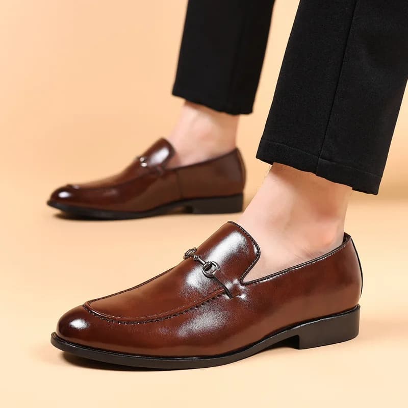Scarpe da ufficio Uomo Mocassini classici Uomo Scarpe formali Scarpe eleganti di marca Uomo Elegante Sepatu Slip on Pria Zapatos De Hombre Ayakkabi
