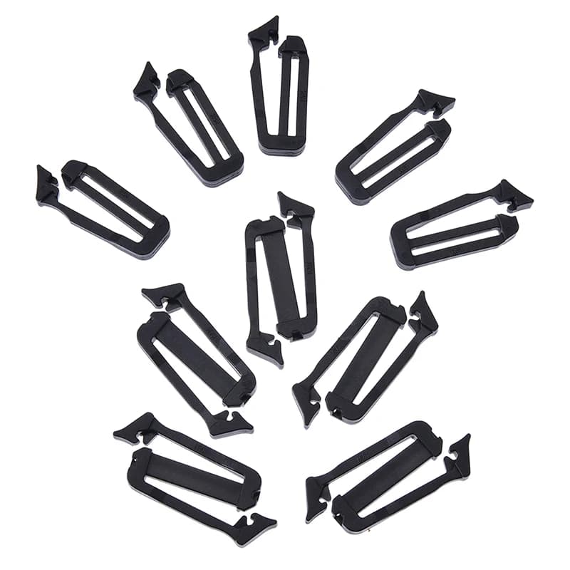 5x clip per cintura con fibbia in tessitura molle, regolazione degli accessori per lo zaino
