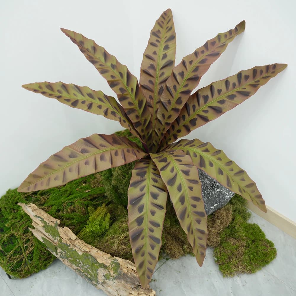 3 Pack Fake Agave Leaves Super Large Real Touch Green Leaves Fern Leaf Artificial Plants Outdoor Indoor for Garden Home Decor